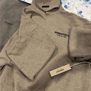 Fear of God Essentials Tan Hoodie
